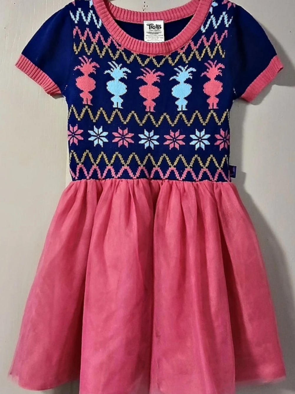 Toby's Girls Pink & Blue Party Dress Like New